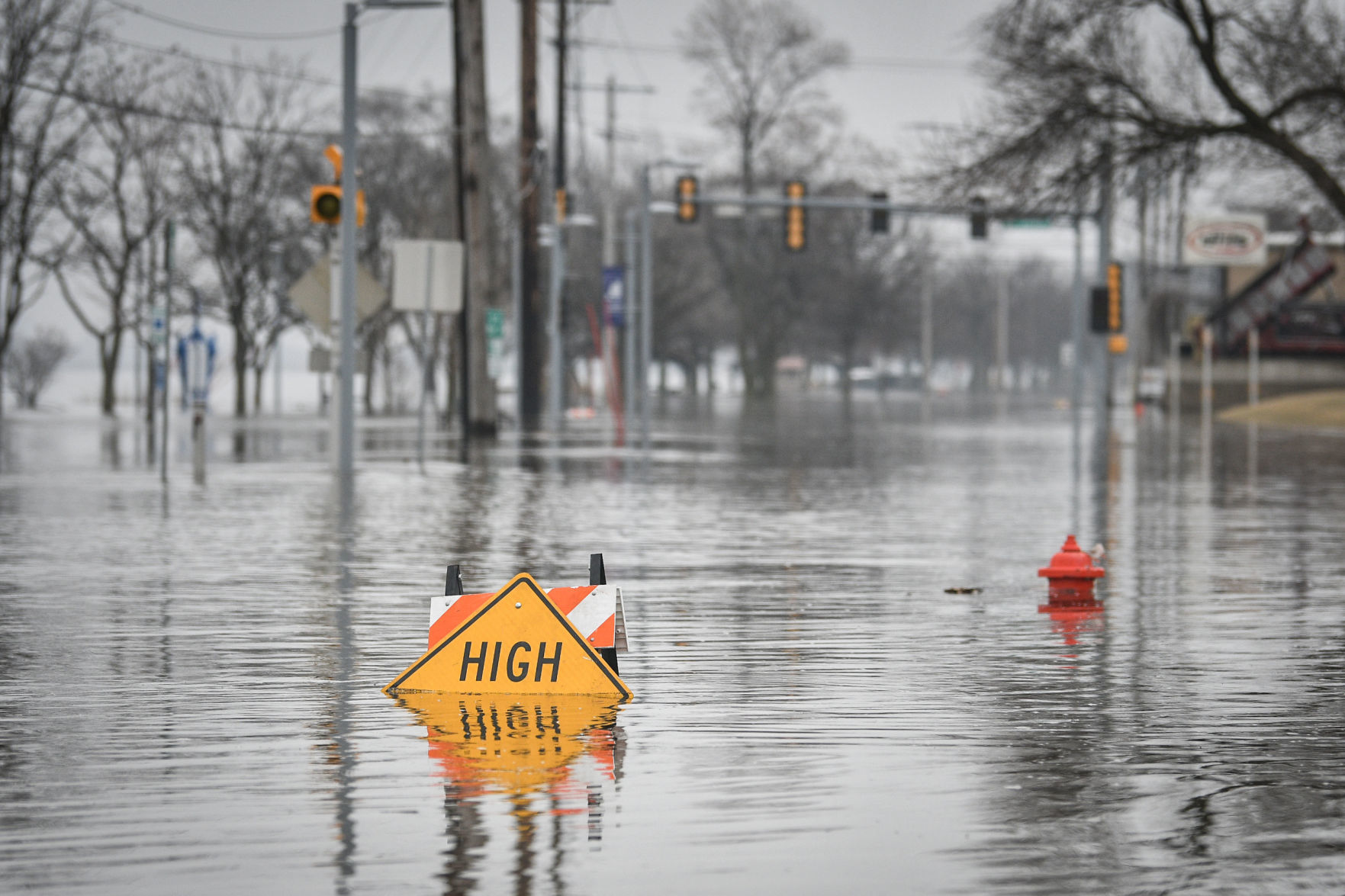 River Drive flooding in Moline
